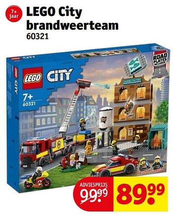 Promoties Lego city brandweerteam 60321 - Lego - Geldig van 10/10/2022 tot 16/10/2022 bij Kruidvat