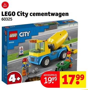 Promoties Lego city cementwagen 60325 - Lego - Geldig van 10/10/2022 tot 16/10/2022 bij Kruidvat