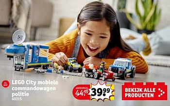 Promoties Lego city mobiele commandowagen politie 60315 - Lego - Geldig van 10/10/2022 tot 16/10/2022 bij Kruidvat