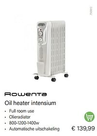 Rowenta oil heater intensium-Rowenta