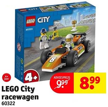 Promoties Lego city racewagen 60322 - Lego - Geldig van 10/10/2022 tot 16/10/2022 bij Kruidvat