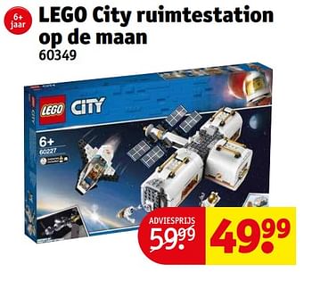 Promoties Lego city ruimtestation op de maan 60349 - Lego - Geldig van 10/10/2022 tot 16/10/2022 bij Kruidvat