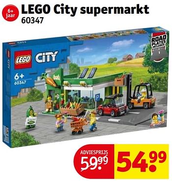 Promoties Lego city supermarkt 60347 - Lego - Geldig van 10/10/2022 tot 16/10/2022 bij Kruidvat