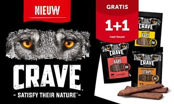 Promoties Crave 1+1 gratis - Crave - Geldig van 17/10/2022 tot 29/10/2022 bij Aveve