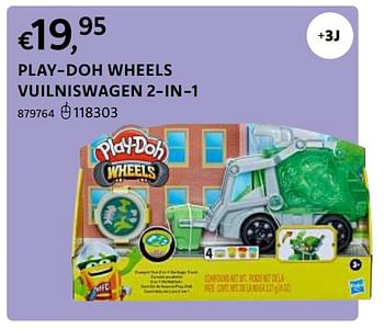 Promoties Play-doh wheels vuilniswagen 2-in-1 - Play-Doh - Geldig van 20/10/2022 tot 06/12/2022 bij Dreamland