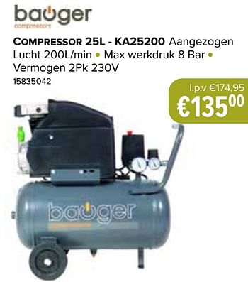 Promoties Baoger Compressor 2 - ka25200 - Baoger - Geldig van 03/10/2022 tot 06/11/2022 bij Europoint