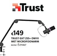 Trust gxt 255+ onyx met microfoonarm-Trust