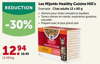 Promotions Les mijotés healthy cuisine hill’s chat adulte - Hill's - Valide de 17/10/2022 à 29/10/2022 chez Aveve