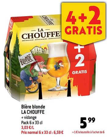Promotions Bière blonde la chouffe - Brasserie d'Achouffe - Valide de 12/10/2022 à 18/10/2022 chez Match