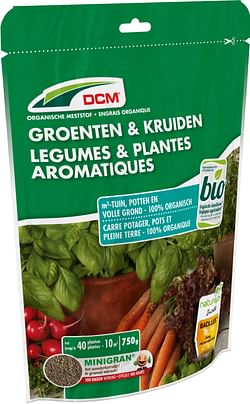 DCM organische meststof 'Groenten en kruiden' 0,75kg