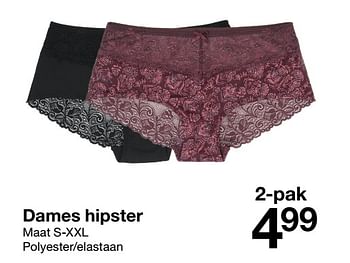 Promoties Dames hipster - Huismerk - Zeeman  - Geldig van 15/10/2022 tot 21/10/2022 bij Zeeman