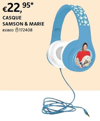 Promotions Casque samson + marie - Studio 100 - Valide de 20/10/2022 à 06/12/2022 chez Dreamland