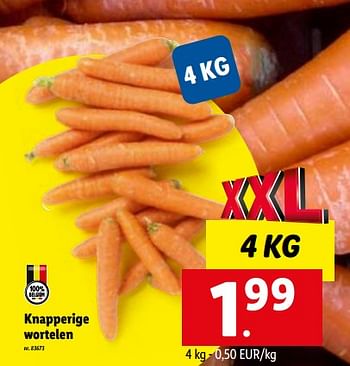 Promoties Knapperige wortelen - Huismerk - Lidl - Geldig van 24/10/2022 tot 29/10/2022 bij Lidl