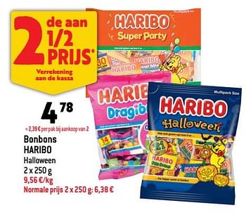 Promoties Bonbons haribo - Haribo - Geldig van 19/10/2022 tot 25/10/2022 bij Match