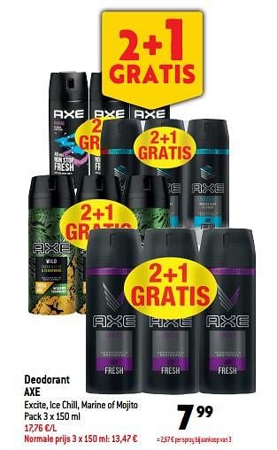 Promoties Deodorant axe - Axe - Geldig van 19/10/2022 tot 25/10/2022 bij Match