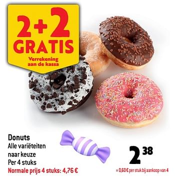 Promoties Donuts - Huismerk - Match - Geldig van 19/10/2022 tot 25/10/2022 bij Match