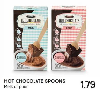 Promoties Hot chocolate spoons - Huismerk - Xenos - Geldig van 17/10/2022 tot 30/10/2022 bij Xenos