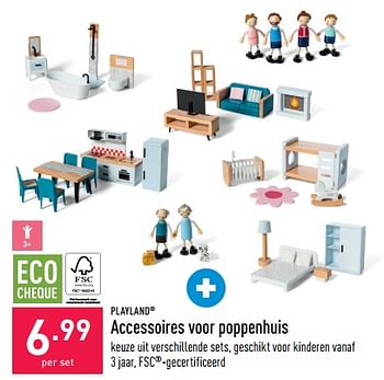 Promotions Accessoires voor poppenhuis - Playland - Valide de 26/10/2022 à 04/11/2022 chez Aldi
