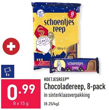 Promoties Chocoladereep - Koetjesreep - Geldig van 28/10/2022 tot 04/11/2022 bij Aldi
