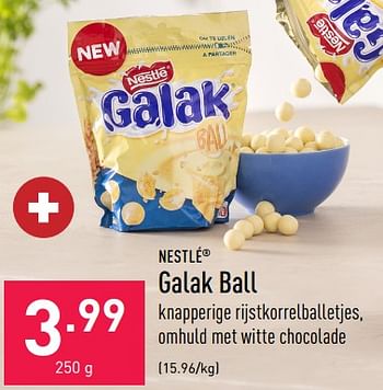 Promoties Galak ball - Nestlé - Geldig van 28/10/2022 tot 04/11/2022 bij Aldi