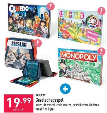 Promoties Gezelschapsspel - Hasbro - Geldig van 26/10/2022 tot 04/11/2022 bij Aldi