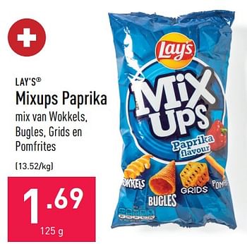 Promoties Mixups paprika - Lay's - Geldig van 28/10/2022 tot 04/11/2022 bij Aldi