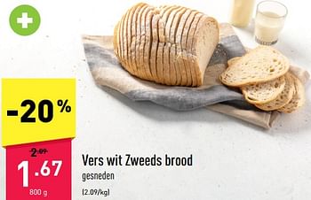 Promoties Vers wit zweeds brood - Huismerk - Aldi - Geldig van 24/10/2022 tot 29/10/2022 bij Aldi