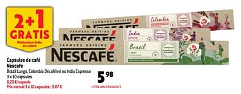 Promotions Capsules de café nescafe - Nescafe - Valide de 19/10/2022 à 25/10/2022 chez Match