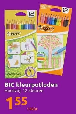 Promoties Bic kleurpotloden - BIC - Geldig van 19/10/2022 tot 25/10/2022 bij Action
