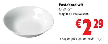 Promoties Pastabord wit - Huismerk - Colruyt - Geldig van 19/10/2022 tot 31/10/2022 bij Colruyt
