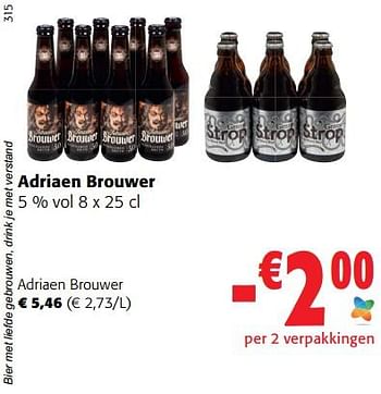 Promoties Adriaen brouwer - Adriaen Brouwer - Geldig van 19/10/2022 tot 31/10/2022 bij Colruyt