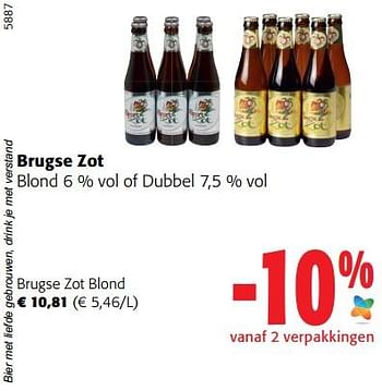 Promoties Brugse zot blond - Brugse Zot - Geldig van 19/10/2022 tot 31/10/2022 bij Colruyt