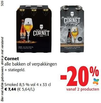 Promoties Cornet smoked - Cornet  - Geldig van 19/10/2022 tot 31/10/2022 bij Colruyt