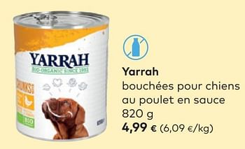 Promotions Yarrah bouchées pour chiens au poulet en sauce - Yarrah - Valide de 12/10/2022 à 08/11/2022 chez Bioplanet