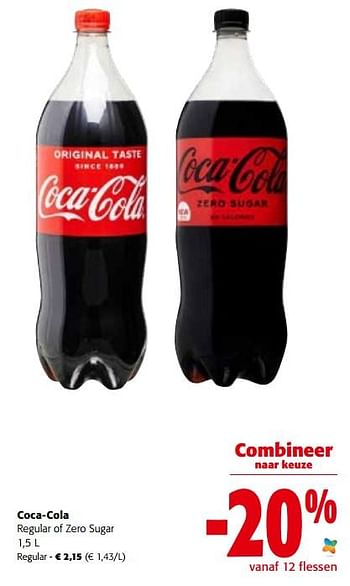 Promoties Coca-cola regular - Coca Cola - Geldig van 19/10/2022 tot 31/10/2022 bij Colruyt