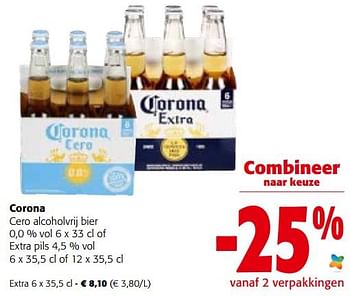 Promoties Corona extra - Corona - Geldig van 19/10/2022 tot 31/10/2022 bij Colruyt