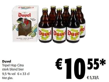 Promoties Duvel tripel hop citra sterk blond bier - Duvel - Geldig van 19/10/2022 tot 31/10/2022 bij Colruyt