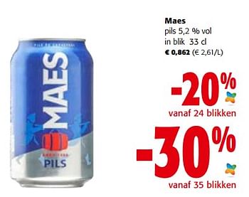 Promoties Maes pils - Maes - Geldig van 19/10/2022 tot 31/10/2022 bij Colruyt
