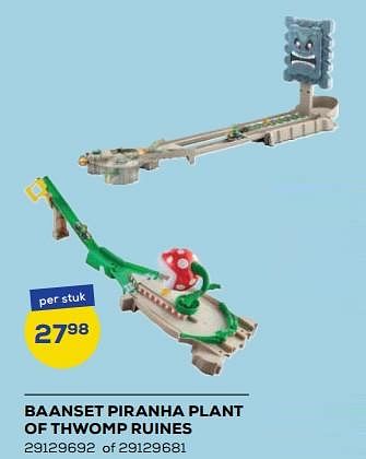 Promoties Baanset piranha plant of thwomp ruines - Hot Wheels - Geldig van 21/10/2022 tot 07/12/2022 bij Supra Bazar