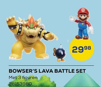 Promoties Bowser’s lava battle set - Nintendo - Geldig van 21/10/2022 tot 07/12/2022 bij Supra Bazar