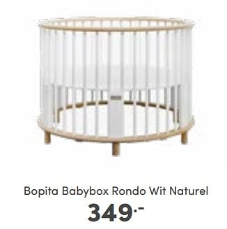 Promotions Bopita babybox rondo wit naturel - Bopita - Valide de 23/10/2022 à 29/10/2022 chez Baby & Tiener Megastore
