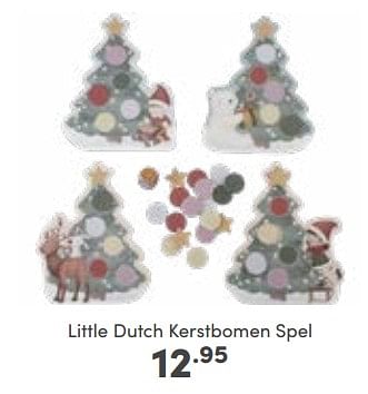 Promoties Little dutch kerstbomen spel - Little Dutch - Geldig van 23/10/2022 tot 29/10/2022 bij Baby & Tiener Megastore