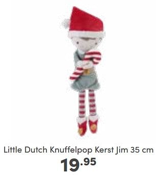 Promoties Little dutch knuffelpop kerst jim - Little Dutch - Geldig van 23/10/2022 tot 29/10/2022 bij Baby & Tiener Megastore