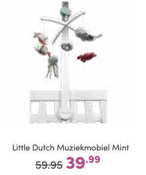 Promoties Little dutch muziekmobiel mint - Little Dutch - Geldig van 23/10/2022 tot 29/10/2022 bij Baby & Tiener Megastore