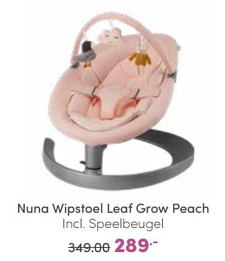 Promoties Nuna wipstoel leaf grow peach - Nuna - Geldig van 23/10/2022 tot 29/10/2022 bij Baby & Tiener Megastore