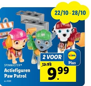 Promoties Actiefiguren paw patrol - Spin Master - Geldig van 22/10/2022 tot 06/12/2022 bij Lidl
