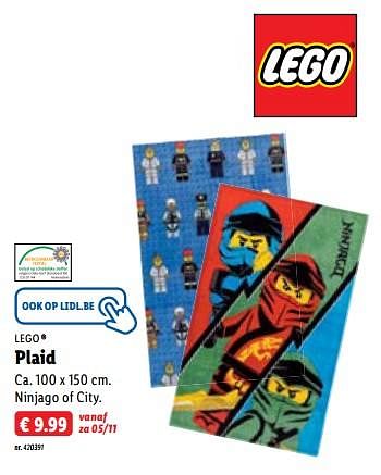 Promoties Plaid - Lego - Geldig van 22/10/2022 tot 06/12/2022 bij Lidl