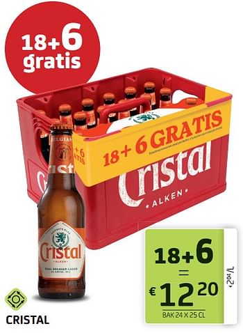 Promoties Cristal - Cristal - Geldig van 28/10/2022 tot 10/11/2022 bij BelBev