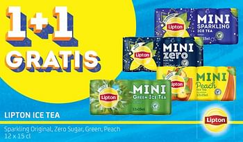 Promoties Lipton ice tea 1+1 gratis - Lipton - Geldig van 28/10/2022 tot 10/11/2022 bij BelBev