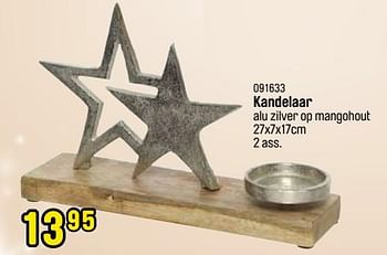 Promoties Kandelaar - Huismerk - Happyland - Geldig van 24/10/2022 tot 31/12/2022 bij Happyland